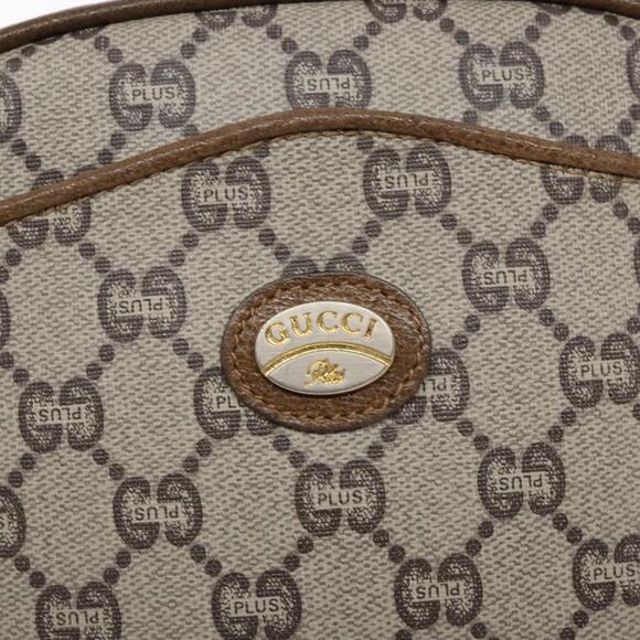 GUCCI GG Plus Supreme Shoulder Bag Pvc Beige Gold - Picture 14 of 16